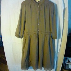 Athe Vanessa Bruno henley dress w/ pockets